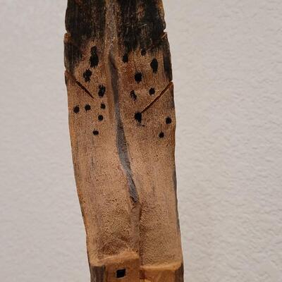Lot 172: Hand Carved Native American Scene 
