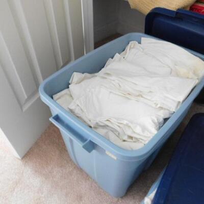 Large Closet Full of Bedding and Linens 