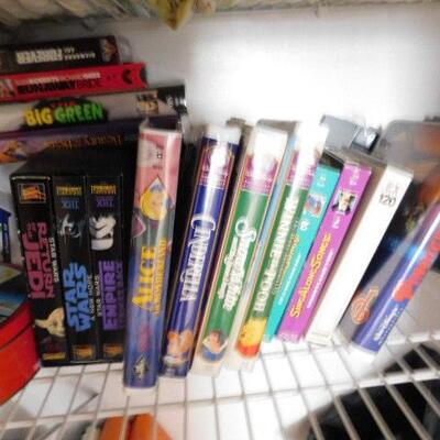Collection of DVD's and VHS Tapes