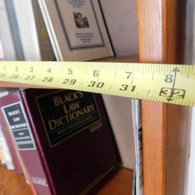 Tall Multi Shelf Solid Wood Book Case (No Contents)