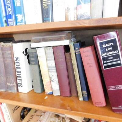 Four Shelves of Books Fiction, Non-Fiction, Reference (Books Only)