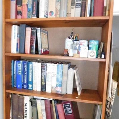 Four Shelves of Books Fiction, Non-Fiction, Reference (Books Only)