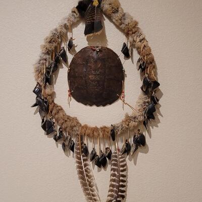 Lot 178: Native American Dream Catcher with Turtle Shell  