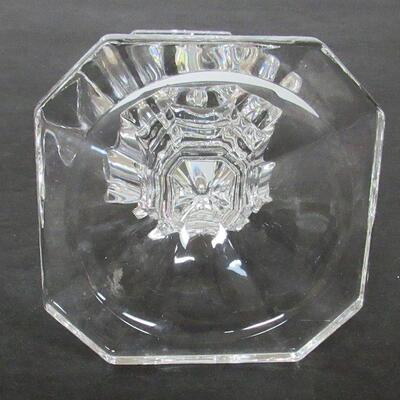 Small Crystal Glass Candle Holder, Good Quality