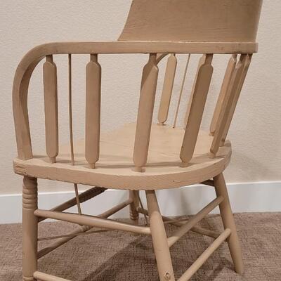 Lot 180: Vintage Painted Wood Chair