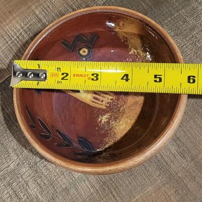 Lot 182: Bowl and Plate Set CUSCO PERU Signed 