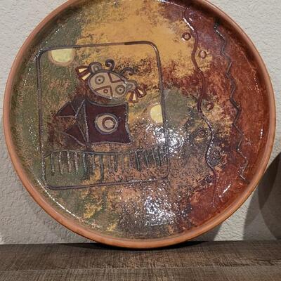 Lot 182: Bowl and Plate Set CUSCO PERU Signed 