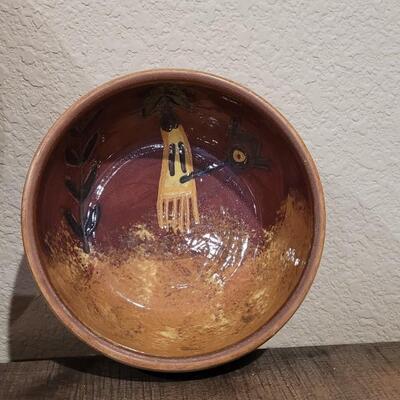 Lot 182: Bowl and Plate Set CUSCO PERU Signed 