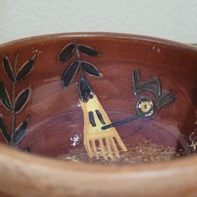 Lot 182: Bowl and Plate Set CUSCO PERU Signed 