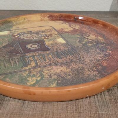 Lot 182: Bowl and Plate Set CUSCO PERU Signed 