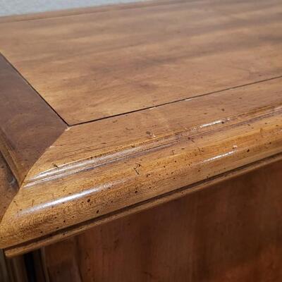 Lot 183: Vintage Side Table w/ Magazine Rack