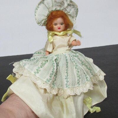 4 Small Vintage Dolls, 3 Plastic, 1 Cloth