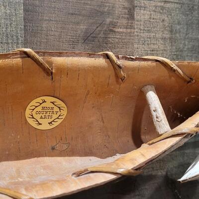 Lot 185: Home Deco Art Canoe Set by High Country Arts