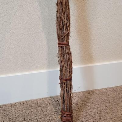 Lot 190: 36" Tall Home Deco Farmhouse Broom Accent 