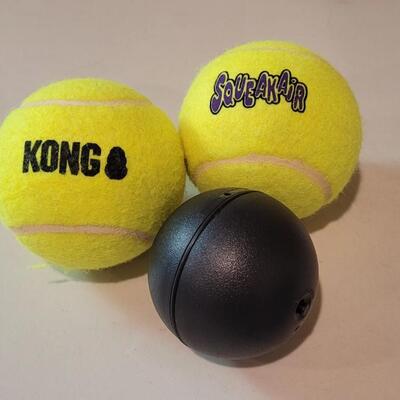 Lot 193: Dog Fun Pack - (2) KONG Balls + Motion Ball WORKS