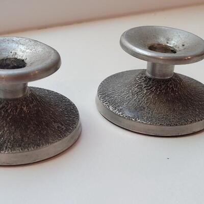 Lot 198: Vintage Pair of Candle Holders 