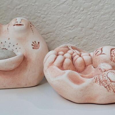 Lot 204: Pottery Pair Home Deco