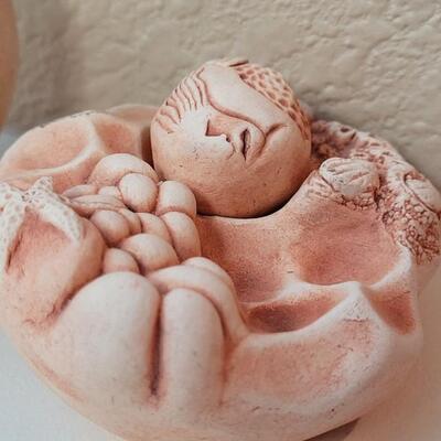 Lot 204: Pottery Pair Home Deco