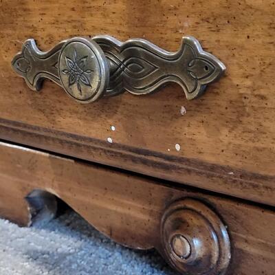Lot 208: Vintage Wood Side Table 