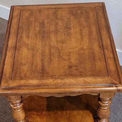 Lot 208: Vintage Wood Side Table 