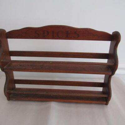 Wooden Spice Rack 