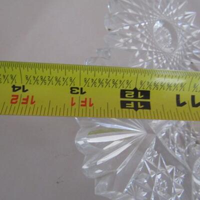 Beautiful, Heavy Crystal Serving Plate- 13 Inches in Diameter