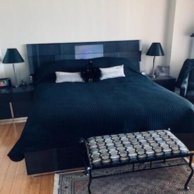 Black Italian Bedroom Furniture Complete