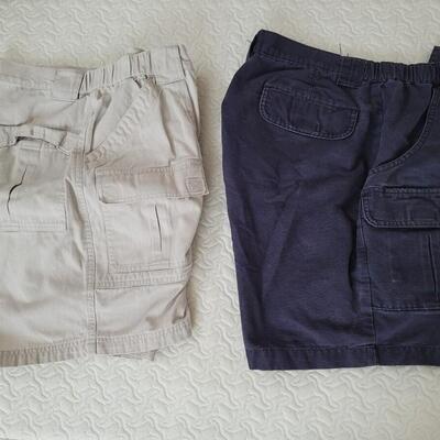 Lot 209: Men's Khaki & Navy Shorts