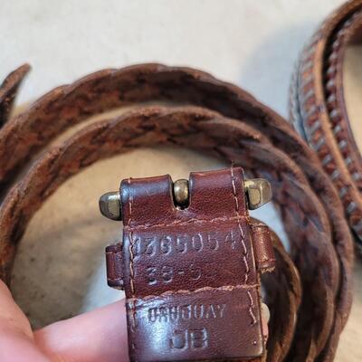 Lot 213: (3) Men's Leather Belts