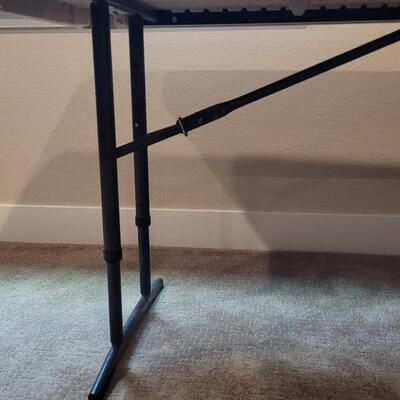 Lot 224: 6ft Banquet Folding Table with Adjustable Leg Height 