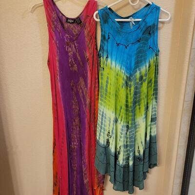Lot 232: (2) Tie Dye Dresses