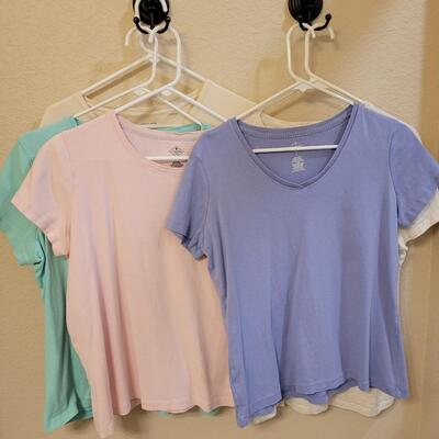 Lot 234: Ladies Short Sleeve Shirts (5) 