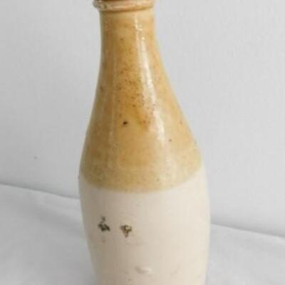 Antique Pottery Irish Beverage Bottle