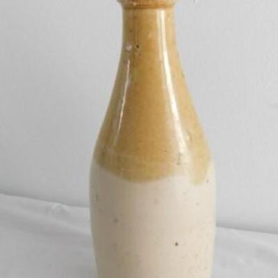 Antique Pottery Irish Beverage Bottle