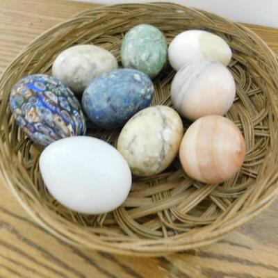 Collection of Marble Eggs 
