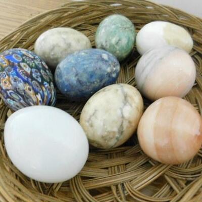 Collection of Marble Eggs 