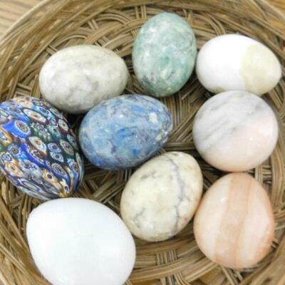 Collection of Marble Eggs 