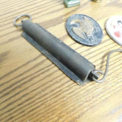 Vintage Cast Iron Plaques, Scale, and More 