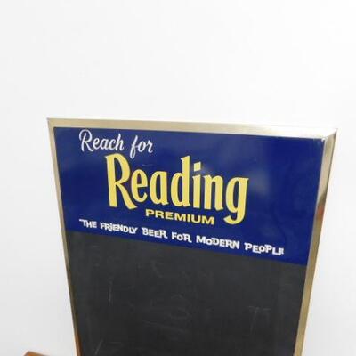 Vintage Reading Premium Advertising Black Board