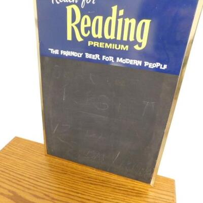 Vintage Reading Premium Advertising Black Board