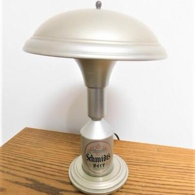 Vintage Schmidt's Light Beer Advertising Desk Lamp