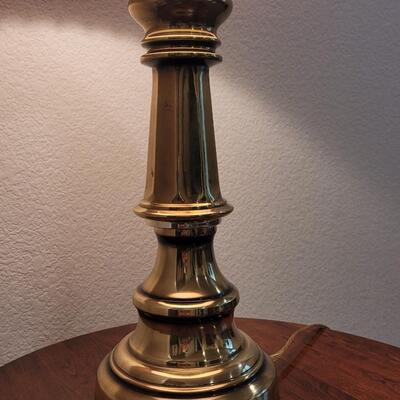 Lot 245: Vintage Brass Lamp