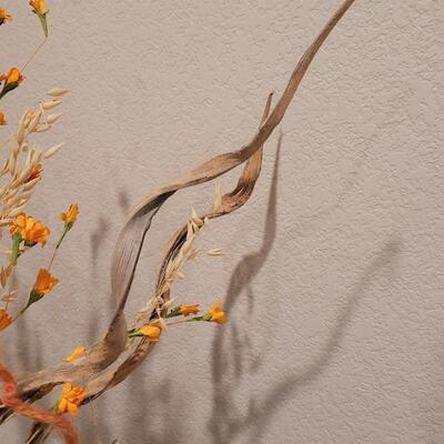 Lot 250: JIM SPEERS Signed Pottery with Floral Arrangement 