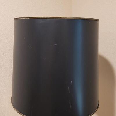 Lot 253: Brass Lamp with Black Shade
