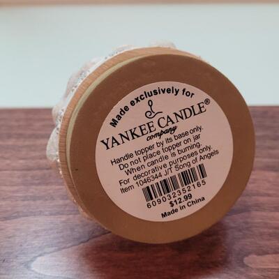 Lot 268: Willow Tree Angel, Yankee Candle Waterglobe Angel and Mini Tea Set