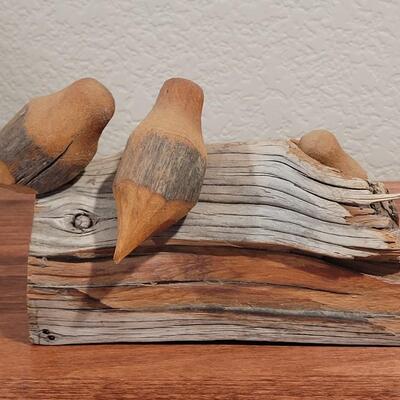 Lot 274: Wood Bird Sculpture unsigned