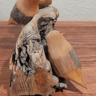 Lot 274: Wood Bird Sculpture unsigned
