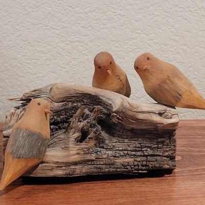 Lot 274: Wood Bird Sculpture unsigned