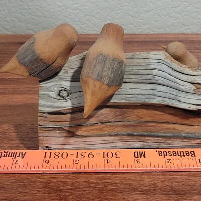 Lot 274: Wood Bird Sculpture unsigned