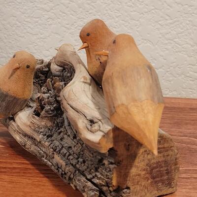 Lot 274: Wood Bird Sculpture unsigned
